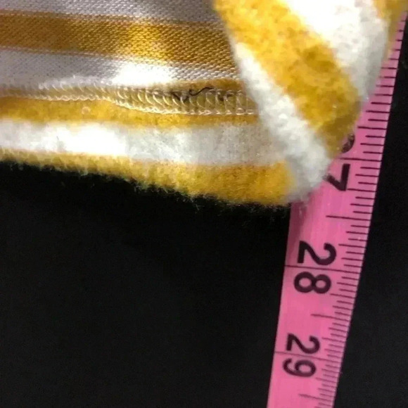 Mesh & Lace V-neck wrap front,elastic hem line,horizontal stripe,cuddly soft - Picture 7 of 10